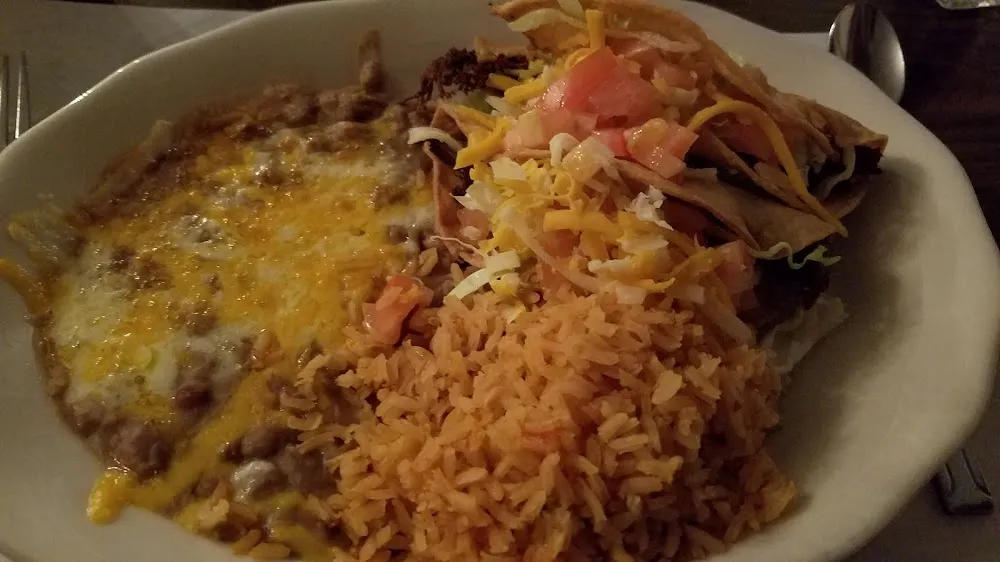 Rice and Beans 2 Beef Tacos